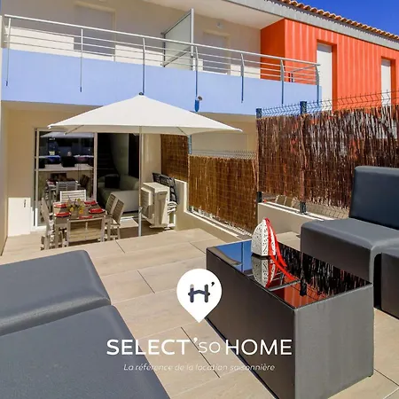 Select'sohome - Le Poseidon - Mazet En Duplex Pour 6 Personnes - Piscine, Garage Prive - Services Hoteliers - Pos-a Apartment *